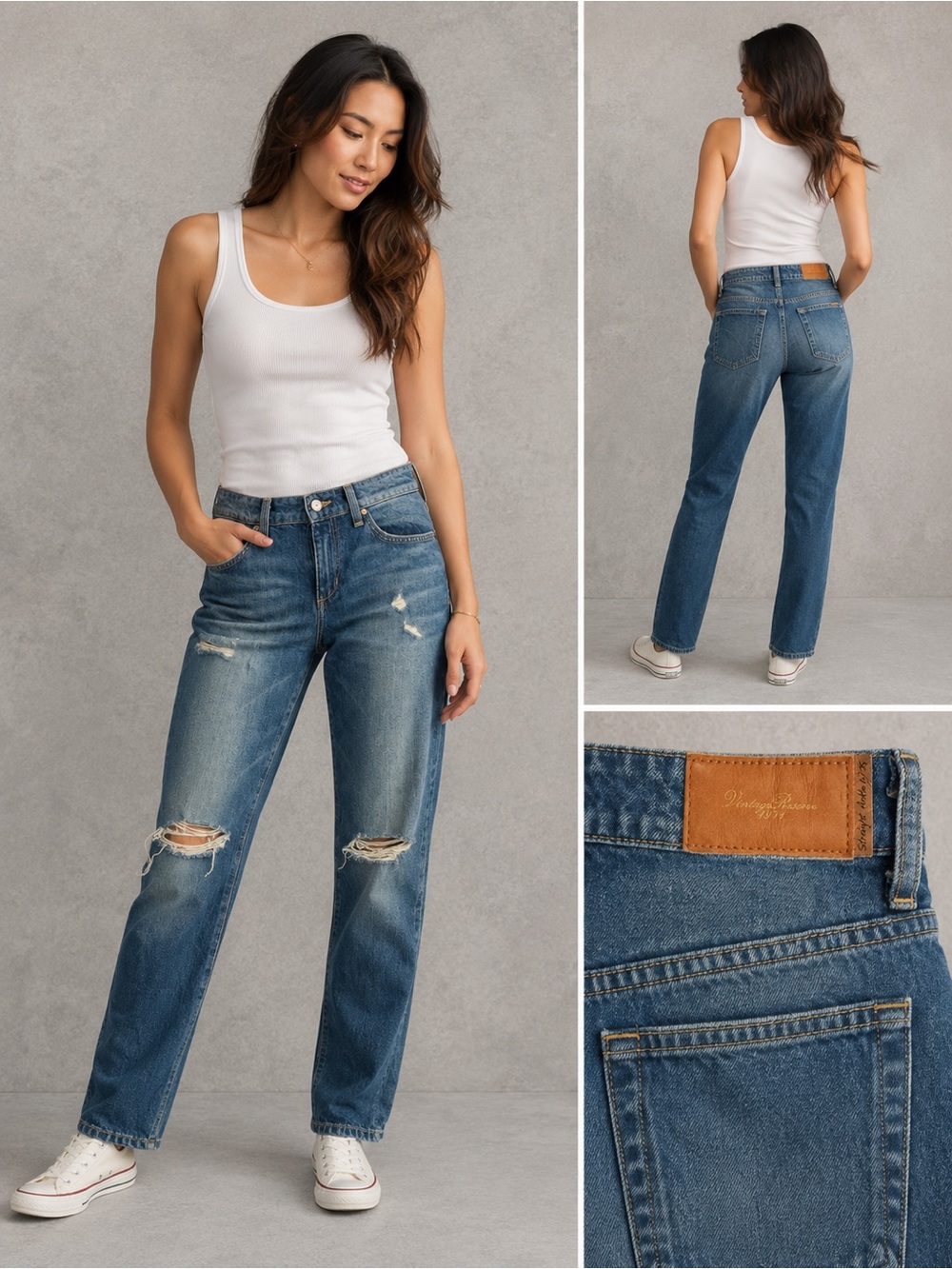 Joe’s Jeans Judith Straight Ankle Vintage Reserve Distressed Jeans 28 denim